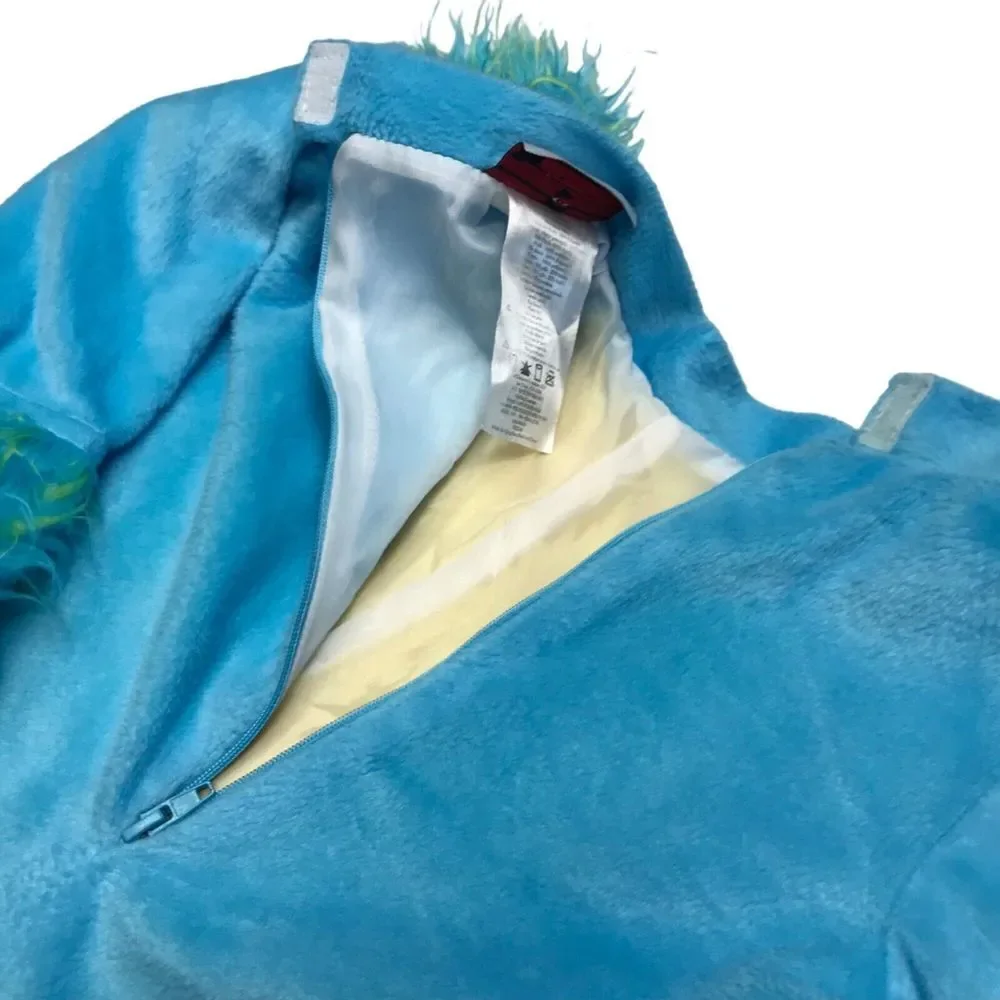 Lil Monster Costume infant Toddler Medium 12-18 months dress up hat‎ blue snap